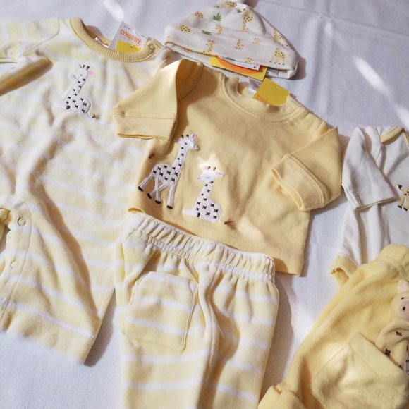 Gymboree In The Jungle up to 7 lbs. lot Romper Pants Shirt Hat Bodysuit Set NWT - Picture 4 of 5